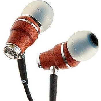 Symphonized NRG X Bubinga Auriculares de Madera con Aislamiento de Ruido con micrófono y Control de Volumen