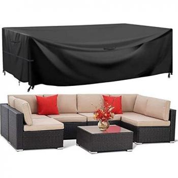 GARPROVM Funda para Muebles de Jardín Exterior, Conjuntos de Muebles Cubierta Impermeable, Paño de Oxford 600D, para Sofa de Jardin, al Aire Libre, Patio, Funda para Sofa de Esquina