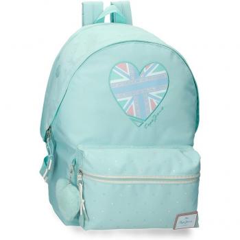Mochila escolar de niña Nerea Pepe Jeans con porta ordenador dos compartimentos
