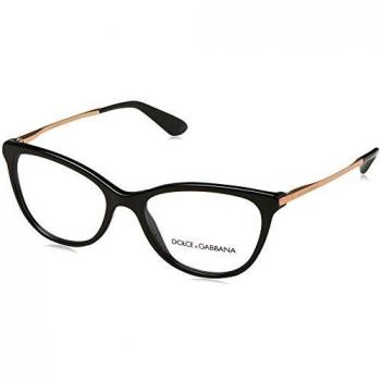 Dolce & Gabbana Women's 0Dg3258 Eyeglass Frames, Black, UK 26