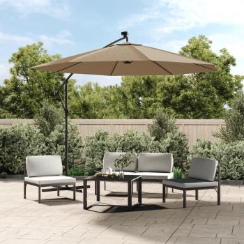 Lona de repuesto para sombrilla voladiza gris taupé 300 cm