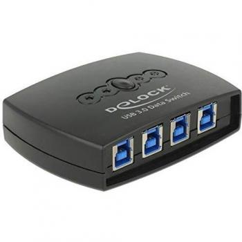 Interruptor USB 3.0 Delock 4 en 1 para compartir dispositivos periféricos