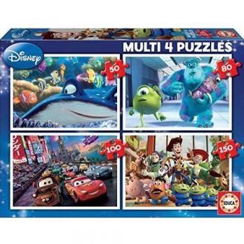 Educa - Pixar Disney Conjunto de Puzzles Progresivos, Multicolor