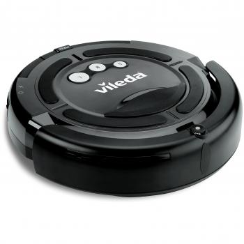 Vileda Cleaning Robot Gris - Robot aspirador autónomo inteligente con 3 programas de limpieza