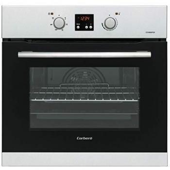 Corberó CCH900PXG Horno Multifunción Pírolitico 60x60x58, Capacidad 68L, Cristal Negro Perfil Inox, Pirólisis, Multifunción, Display, 6 Prog, Guías Extraíbles, 2700W Potencia, E. Energética A