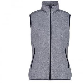 CMP Women's Heavy Fleece Vest Blue/White
