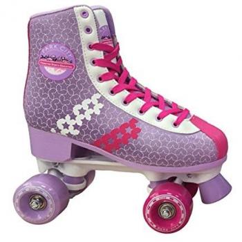 Patin Quad Special Girls Park City - Patines de 4 ruedas, diseño para niñas, colorido y atractivo, con estructura resistente, ruedas de alta calidad para mayor estabilidad y control, sistema de cierre seguro