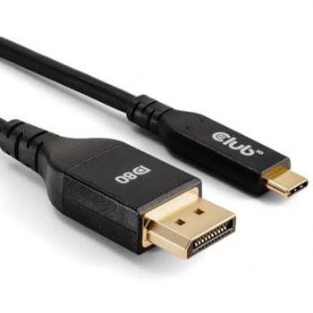 Cable USB Tipo C a DisplayPort DP80 Bidireccional VESA Certificado 1m - Club 3D CAC-1559