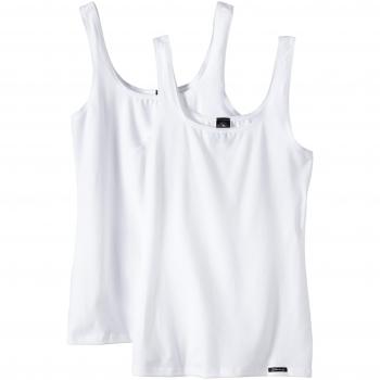 Pack de 2 camisetas de mujer Skiny - Algodón suave con tirantes spaghetti, talla 40