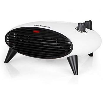 Orbegozo FH 5034 Calefactor eléctrico con termostato Regulable, 2000W de Potencia, 2 Posiciones de Calor y función Ventilador de Aire frío, Negro