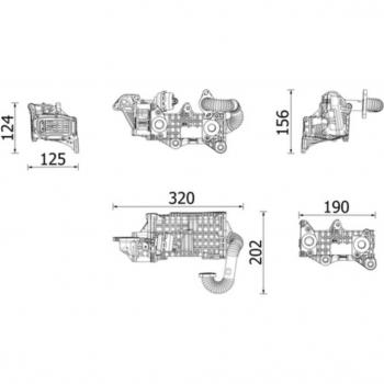 Enfriador EGR MAHLE ORIGINAL CE 43 000P