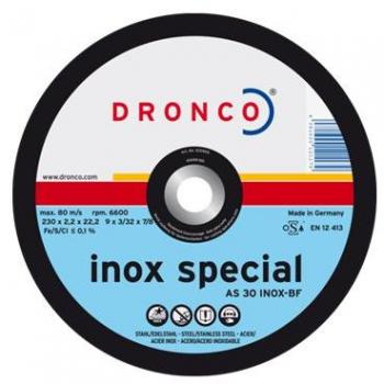 DRONCO AS30TINOX-180 - Disco de corte metal AS 30 T INOX Special, 180 x 2,5 mm
