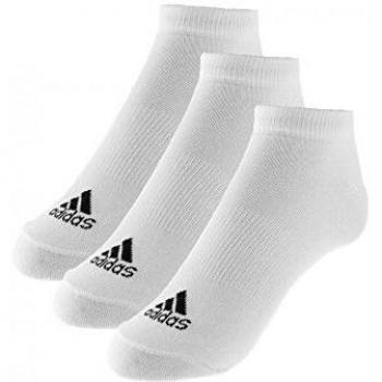 Adidas Performance No-Show Thin 3PP, Calcetines unisex, 3 pares, Blanco, 47-50