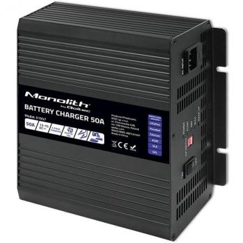 Cargador Inteligente de Baterías LiFePO4 AGM GEL SLA | 50A | 12V