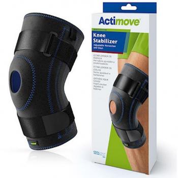 Adjustable Knee Brace with Removable Pad, Size M, Black