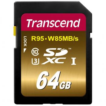 Transcend TS64GSDU3X - Tarjeta de Memoria SDXC de 64 GB