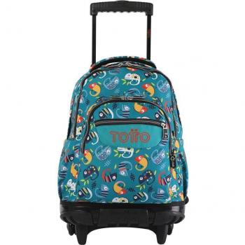 Mochila Totto Renglones con ruedas Egreth