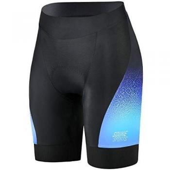 Souke Sports - Pantalones Cortos De Ciclismo para Mujer 4D Acolchados para Bicicleta De Carretera Pantalones Cortos Transpirables De Secado Rápido