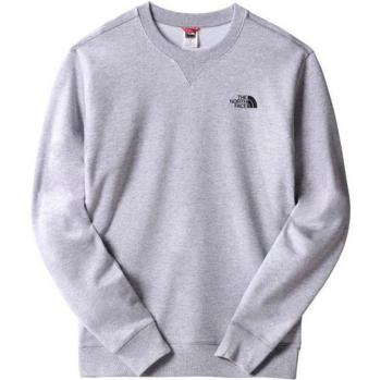 Camiseta de montaña The North Face Simple Dome Crew Grey Hombre, Sudadera The North Face Simple Dome Gris Jaspeado - M