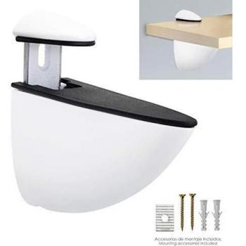 25010066 Soporte Pelicano Regulable Para Estante 1 20 mm. Cromo Mate