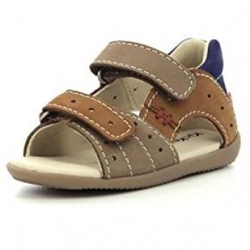 Sandalias de Niño KICKERS Boping-2 Beige Camel Azul 27 EU