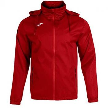 Chubasquero Trivor Rojo para Hombre y Niño - Impermeable, Ligero, Transpirable, Con Capucha Ajustable, Bolsillos con Cierre