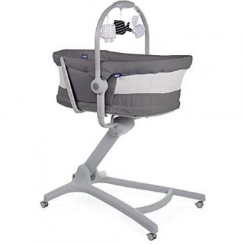 Cuna Convertible 4 en 1 Baby Hug Air de CHICCO, Color Gris Oscuro