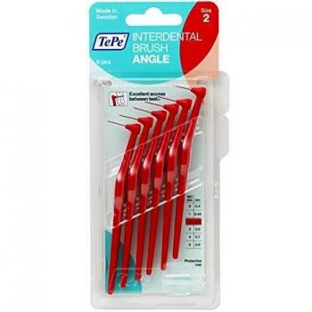 18 TePe Angle Interdental Brushes 0.5 mm Red