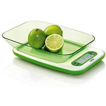 Laica Plata Balanza Electronica con Bol Verde 5 kg, Plástico, Multicolor