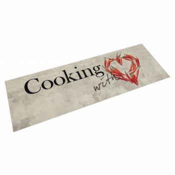 Alfombra de cocina lavable terciopelo 60x180 cm