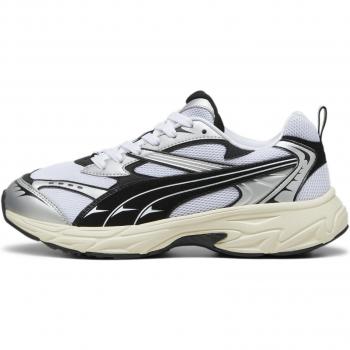Puma Morphic Retro Sneakers - Multicolor, White/Black, Men's Size 6.5-40