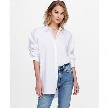 Camisa de mujer básica oversize de manga larga