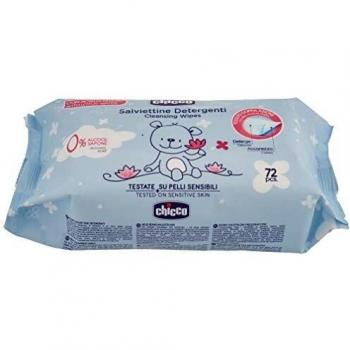 Chicco Baby Moments Toallitas Húmedas para Bebé con Tapa, 72 Unidades