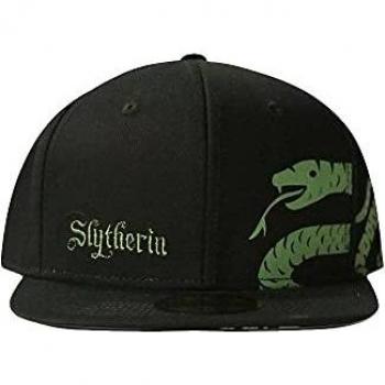 HARRY POTTER Wizards Unite Slytherin Logo & Symbol Snapback Baseball Cap, Black (SB107336HPT)