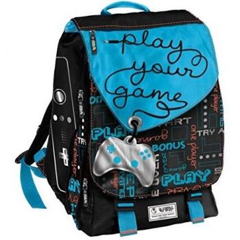 Spirit Go Gamers Mochila Tipo Casual, 46 cm, 19 litros, Azul