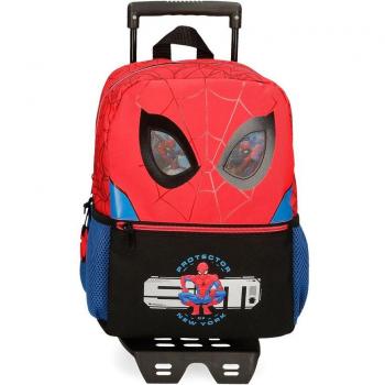 Mochila escolar Spiderman Protector 32cm con carro