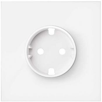 Kit frontal 1 elemento con 1 base y 1 enchufe schuko blanco mate de Simon