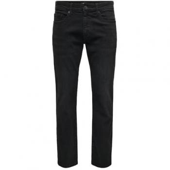 Only & Sons Black Slim Fit Jeans for Men 30/34