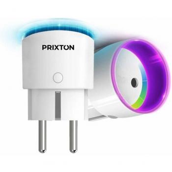 PRIXTON EW10 - Enchufe WiFi/Enchufes Inteligentes Smart Plug con App para Móvil, Control Remoto, Programable en Días y Horas, Compatible con Tuya, Temporizador Incluido