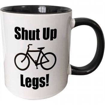 Mensuk mug_149766_4 Shut Up Legs Two Tone Black Mug, 11 oz, Black/White