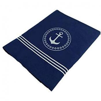 Sábana Doble Santorini de Marine Business, incluye sábana encimera y funda de almohada, color azul