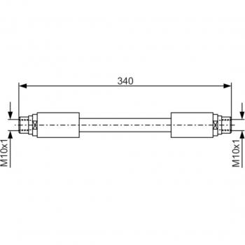 Latiguillo de freno flexible BOSCH 1 987 481 301 para Audi A6