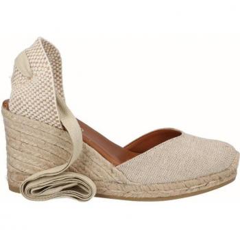 Alpargatas de cuña alta de lino para mujer - Modelo 1939 Natural