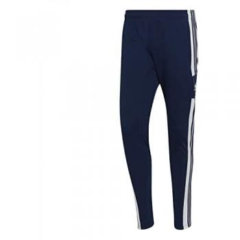 Pantalones de fútbol adidas Squadra 21 para hombre, tejido ligero y transpirable, diseño clásico con cintura elástica y cordón ajustable, tecnología Climalite que aleja la humedad, bolsillos laterales con cremallera