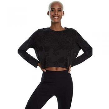 Desigual Camiseta Mujer Modelo Manga Larga Cupro Negro