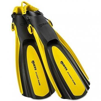 Mares Unisex - Avanti Pure Aletas de Buceo, Negro, L/XL