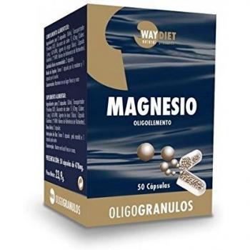 Waydiet Oligogranulos de Magnesio, 50 Cápsulas Naturales