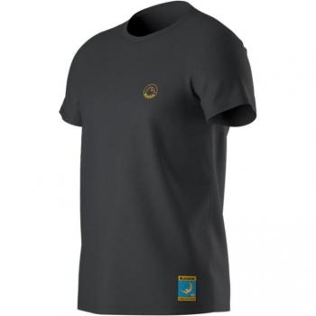 La Sportiva Camiseta De Manga Corta Climbing On The Moon, manga corta, color gris oscuro, talla L