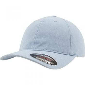 Flexfit Garment Washed Cotton Dad Hat - Light Blue Unisex Cap
