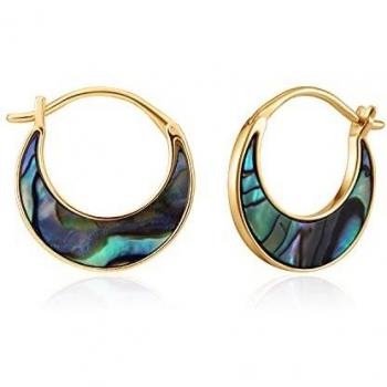 Pendientes de mujer Ania Haie E027-07G en plata 925 con acabado dorado y nácar
